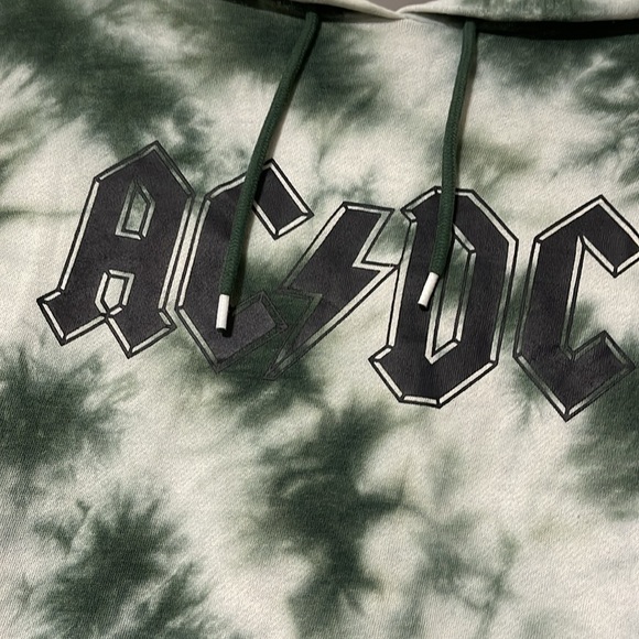 AC/DC hooded tie dyed sweatshirt L - Picture 4 of 6